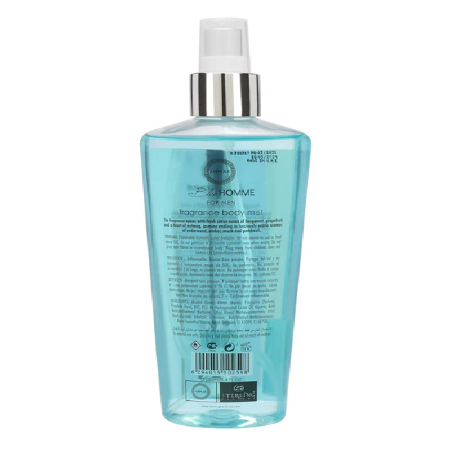 Armaf Blue Homme For Men Body Mist 250ml Hombre