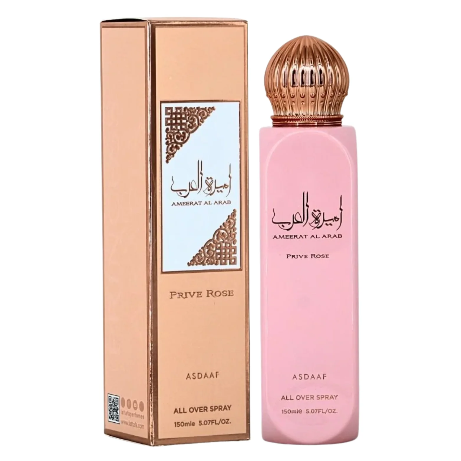 Asdaaf Ameerat Al Arab Prive Rose  All Over Perfume Spray 150ml Mujer