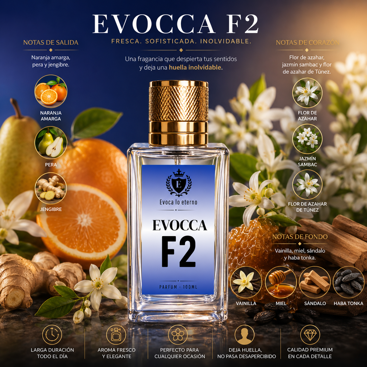 F2 Parfum 100ml Mujer (Armani Code woman)