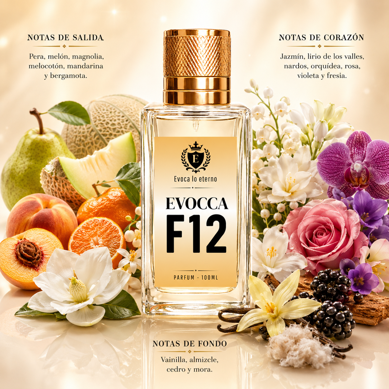 Evocca F12 Parfum 100ml Mujer (Dior J'adore)
