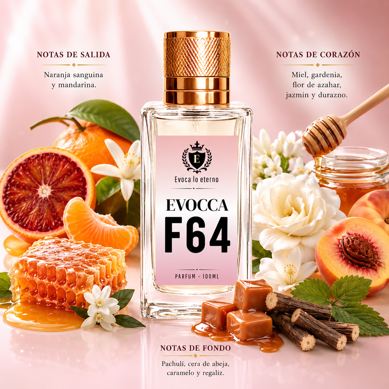 Evocca F64 Parfum 100ml Mujer (Jean Paul Gaultier Scandal)