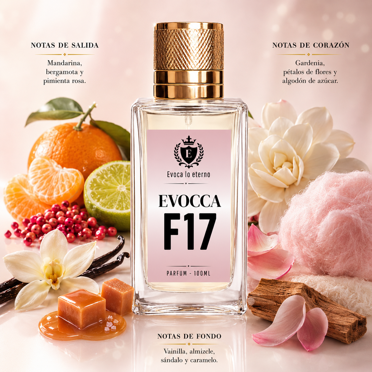 Evocca F17 Parfum 100ml Mujer (Carolina Herrera 212 sexy)