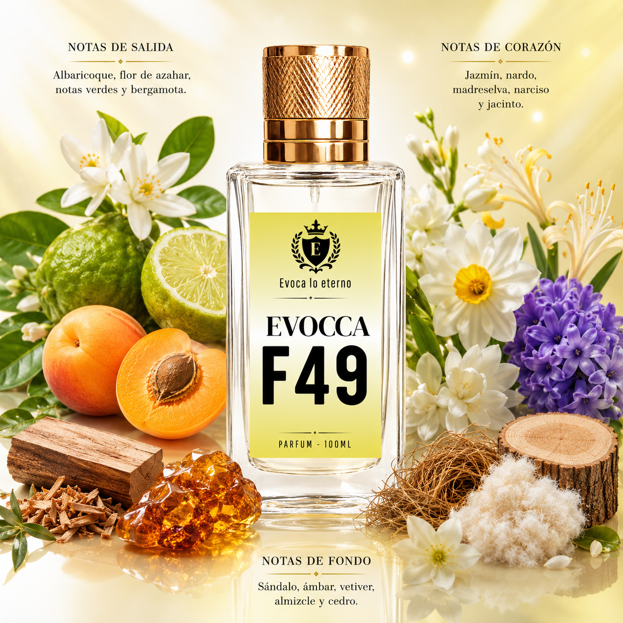 Evocca F49 Parfum 100ml Mujer (Carolina Herrera clásico)