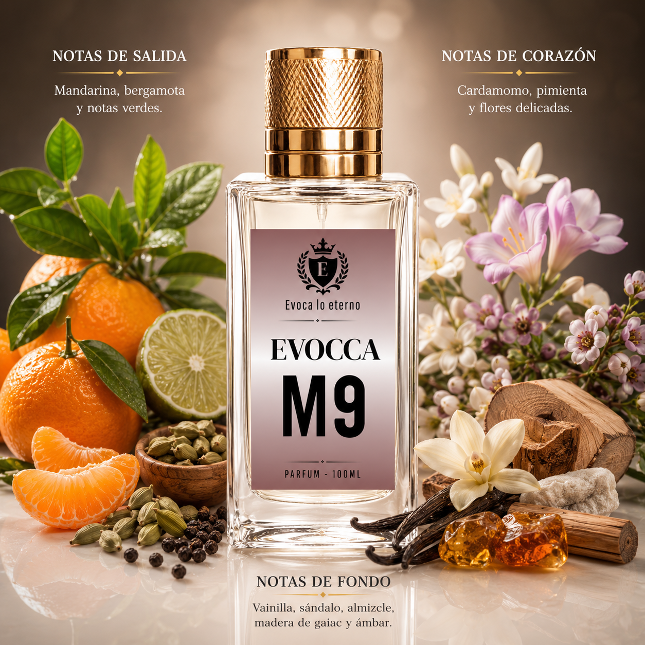 Evocca M9 Parfum 100ml Hombre (Carolina Herrera 212 Sexy)