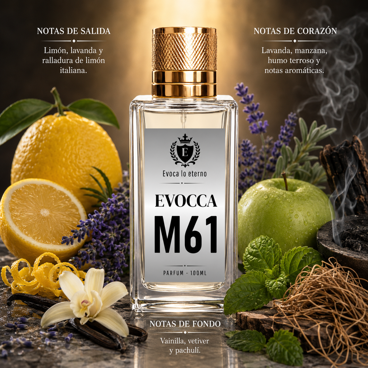 Evocca M61 Parfum 100ml Hombre (Paco Rabanne Phantom)