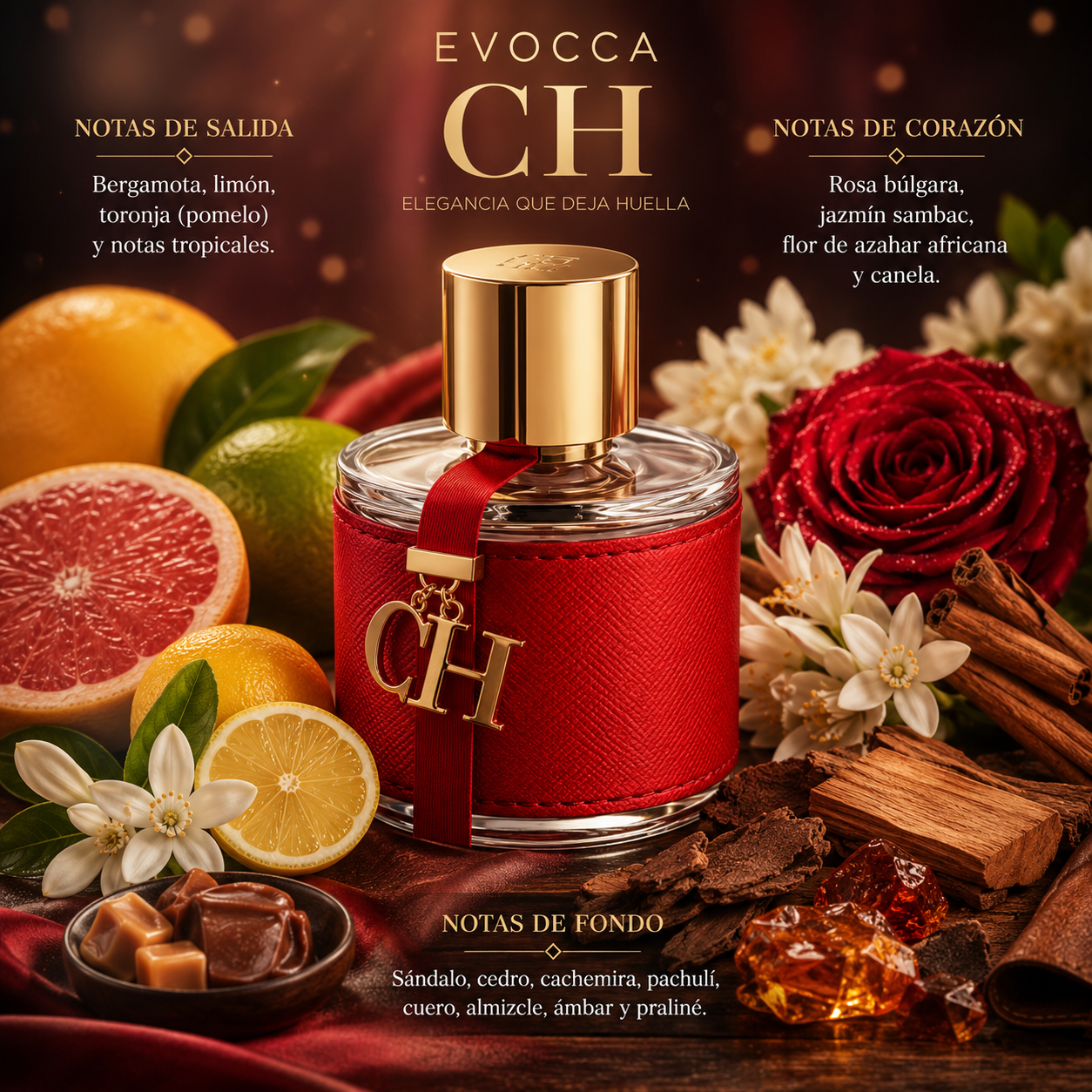 Evocca F46 Parfum 100ml mujer (Carolina Herrera CH edt)