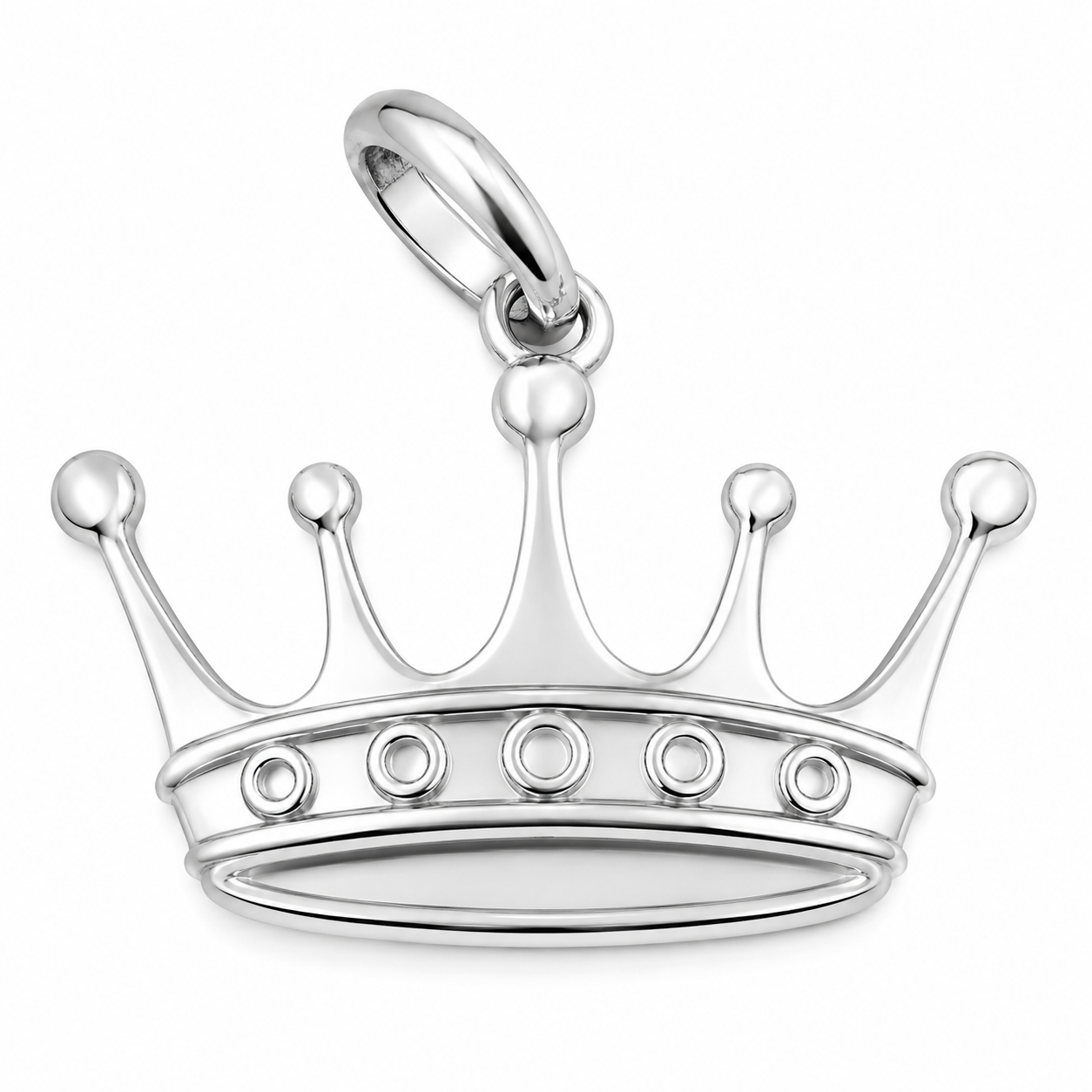Dije plano corona Plata Italiana 925