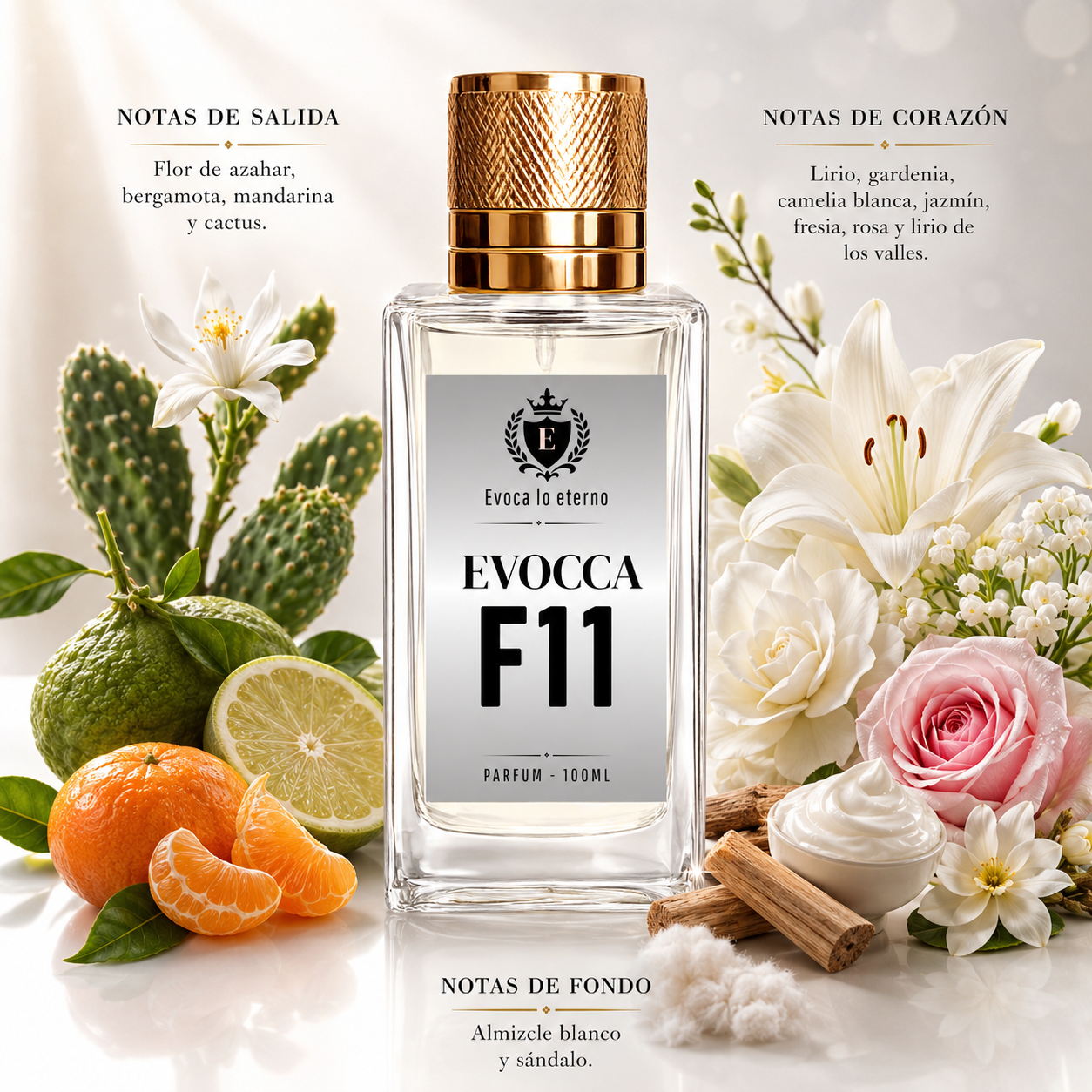 Evocca F11 Parfum 100ml Mujer (Carolina Herrera 212 mujer)