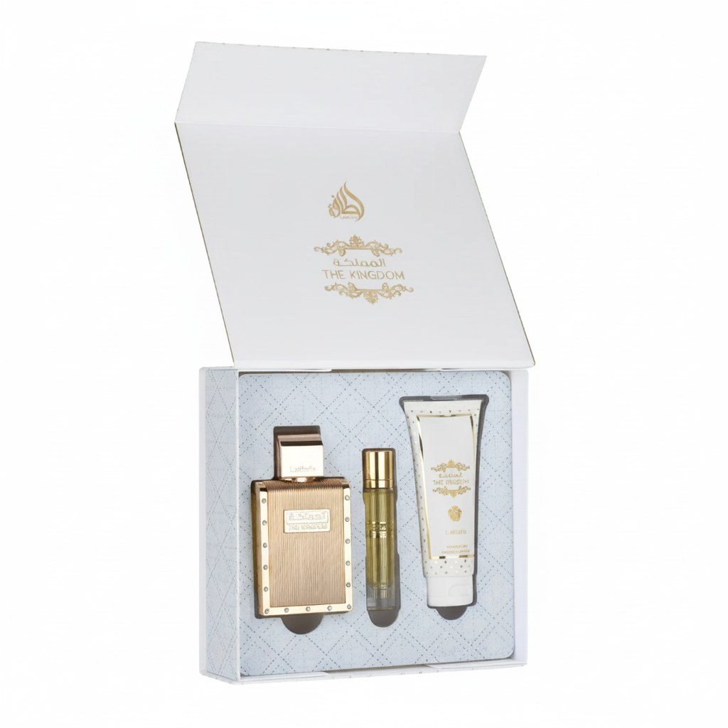Lattafa The Kingdom Edp 100ml + 12ml + S/G 100ml Hombre