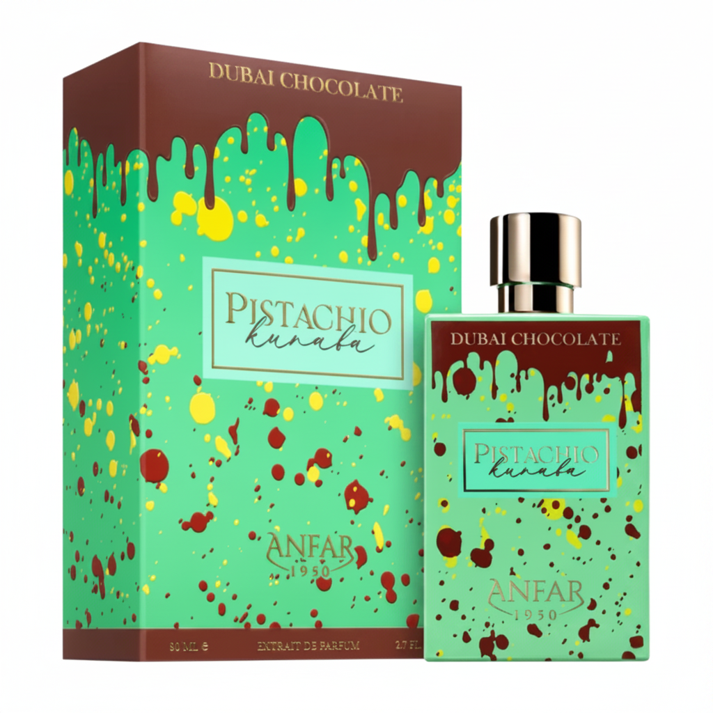 Anfar Pistachio Kunafa Ext De Perfume 80ml unisex (Inspirado en Odyssey Dubai Chocolat de Armaf)