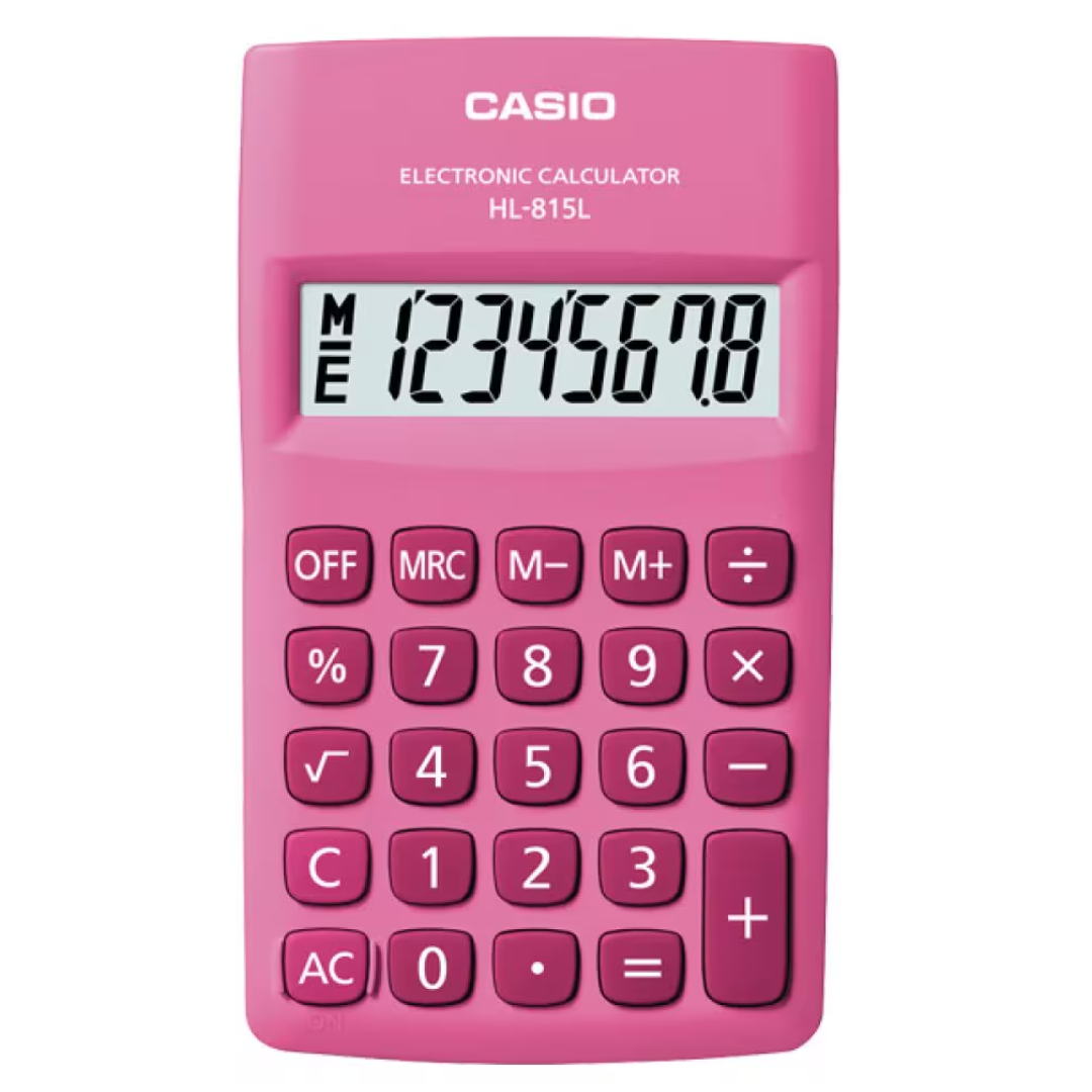 Calculadora Casio HL-815L-PK - Relojeando Default Title Casio Calculadora Calculadora Casio HL-815L-PK