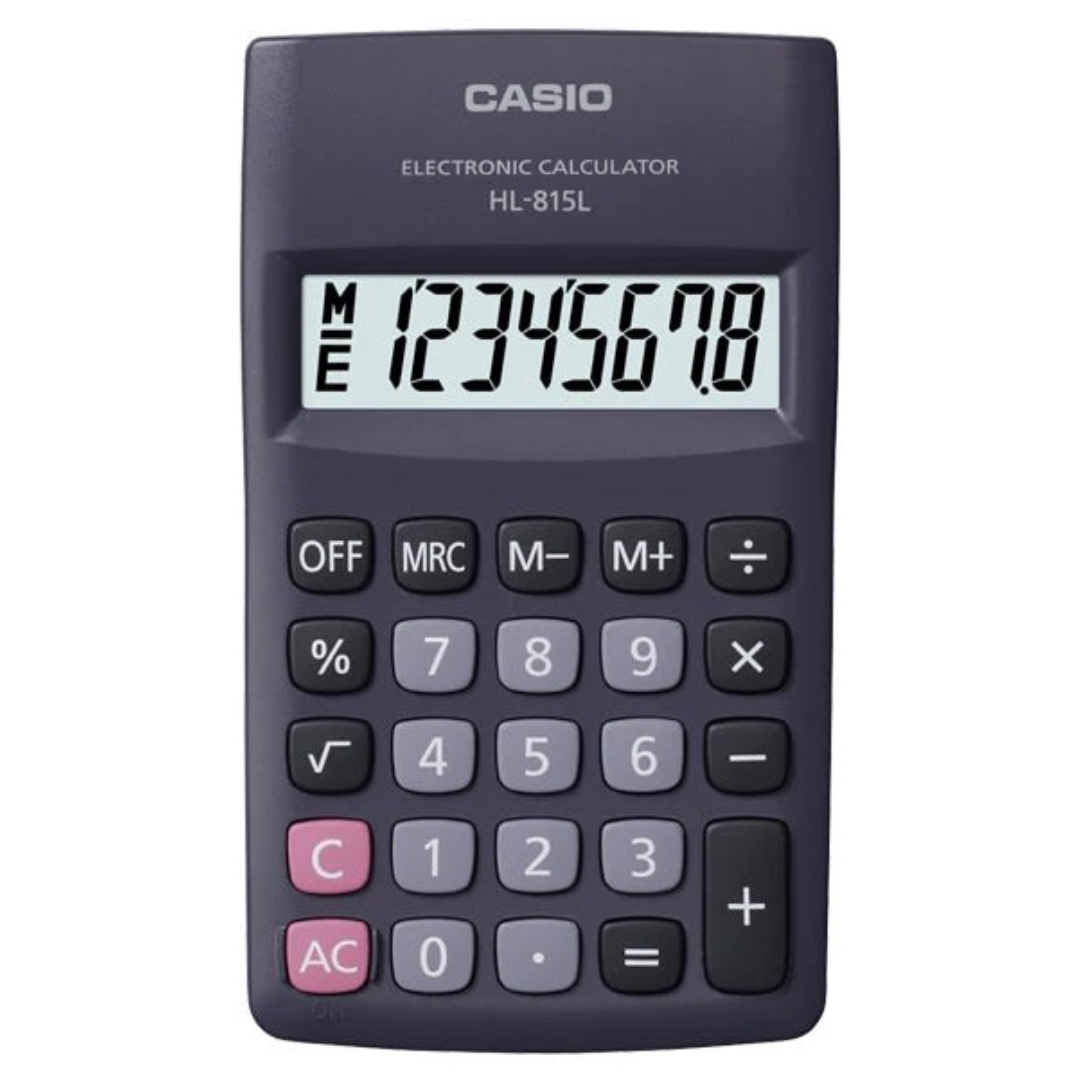 Calculadora Casio HL-815L-BK - Relojeando Default Title Casio Calculadora Calculadora Casio HL-815L-BK