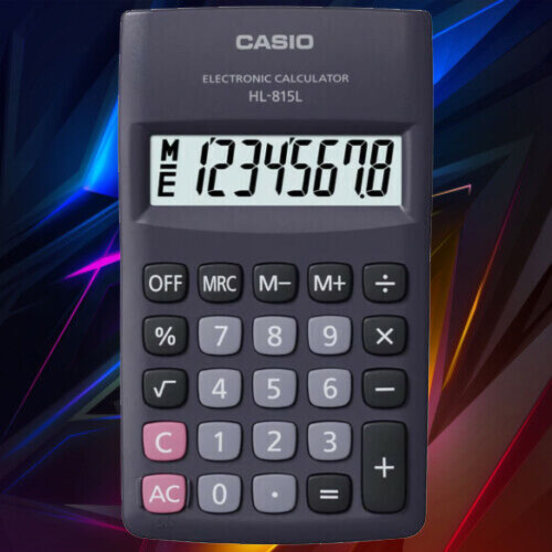 Calculadora Casio HL-815L-BK - Relojeando Default Title Casio Calculadora Calculadora Casio HL-815L-BK