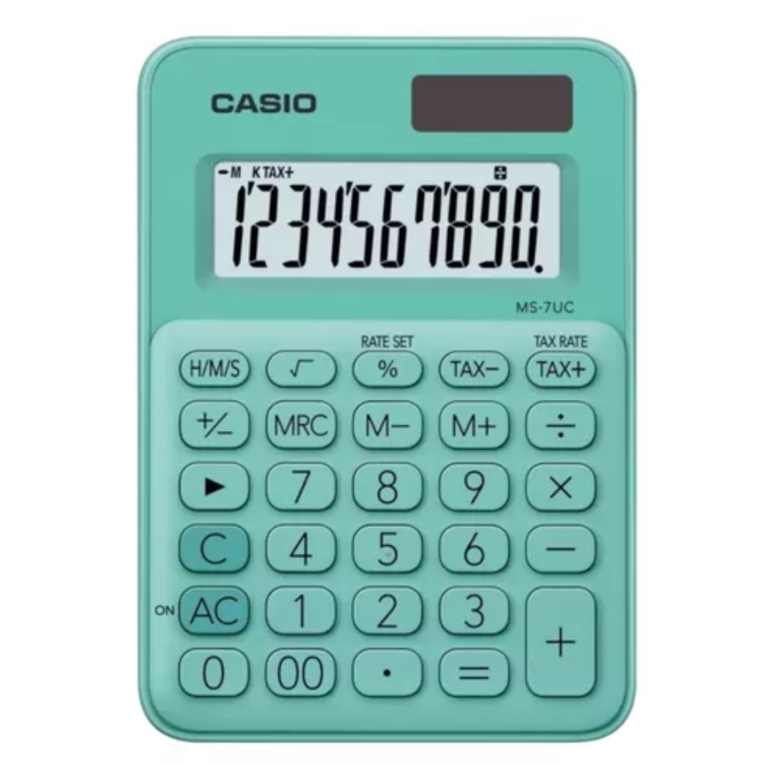 Calculadora Casio MS-7UC-GN - Relojeando Default Title Casio Calculadora Calculadora Casio MS-7UC-GN