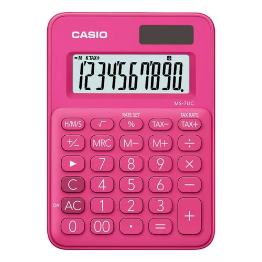 Calculadora Casio MS-7UC-RD - Relojeando Default Title Casio Calculadora Calculadora Casio MS-7UC-RD