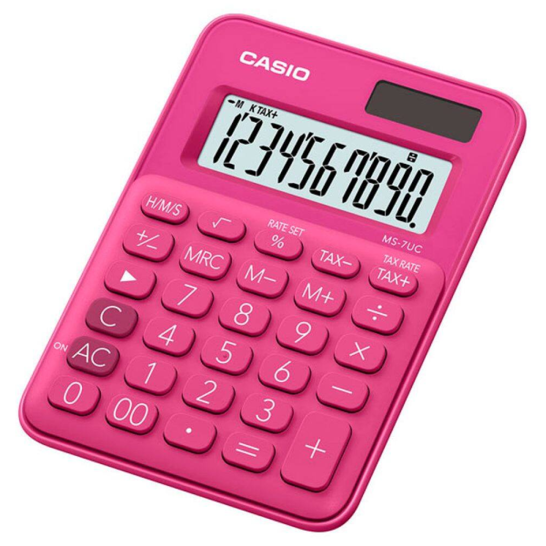 Calculadora Casio MS-7UC-RD - Relojeando Default Title Casio Calculadora Calculadora Casio MS-7UC-RD