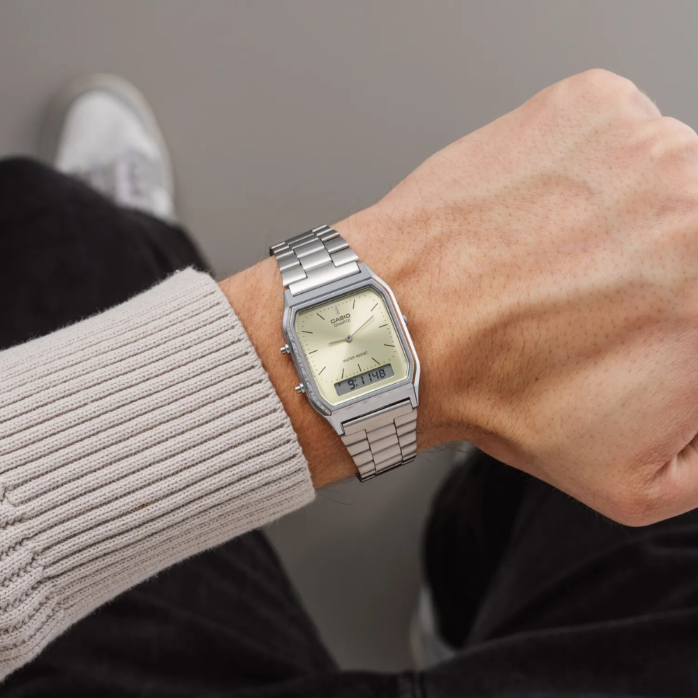 Reloj Casio AQ-230A-9A Unisex - Análogo Digital