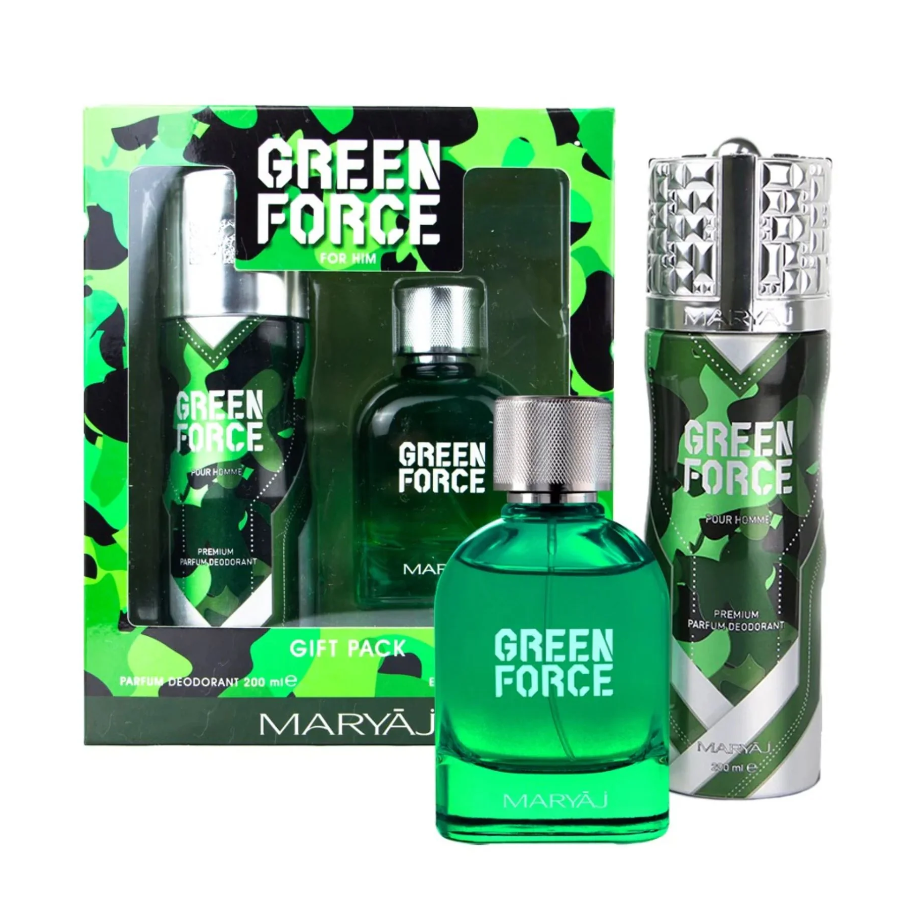 Maryaj Estuche Green Force For Him edp 100ml +Deo 200ml Hombre