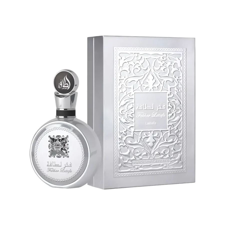 Lattafa Fakhar Platin 100ml edp Unisex (Inspirado en Y Elixir de Yves Saint Laurent)