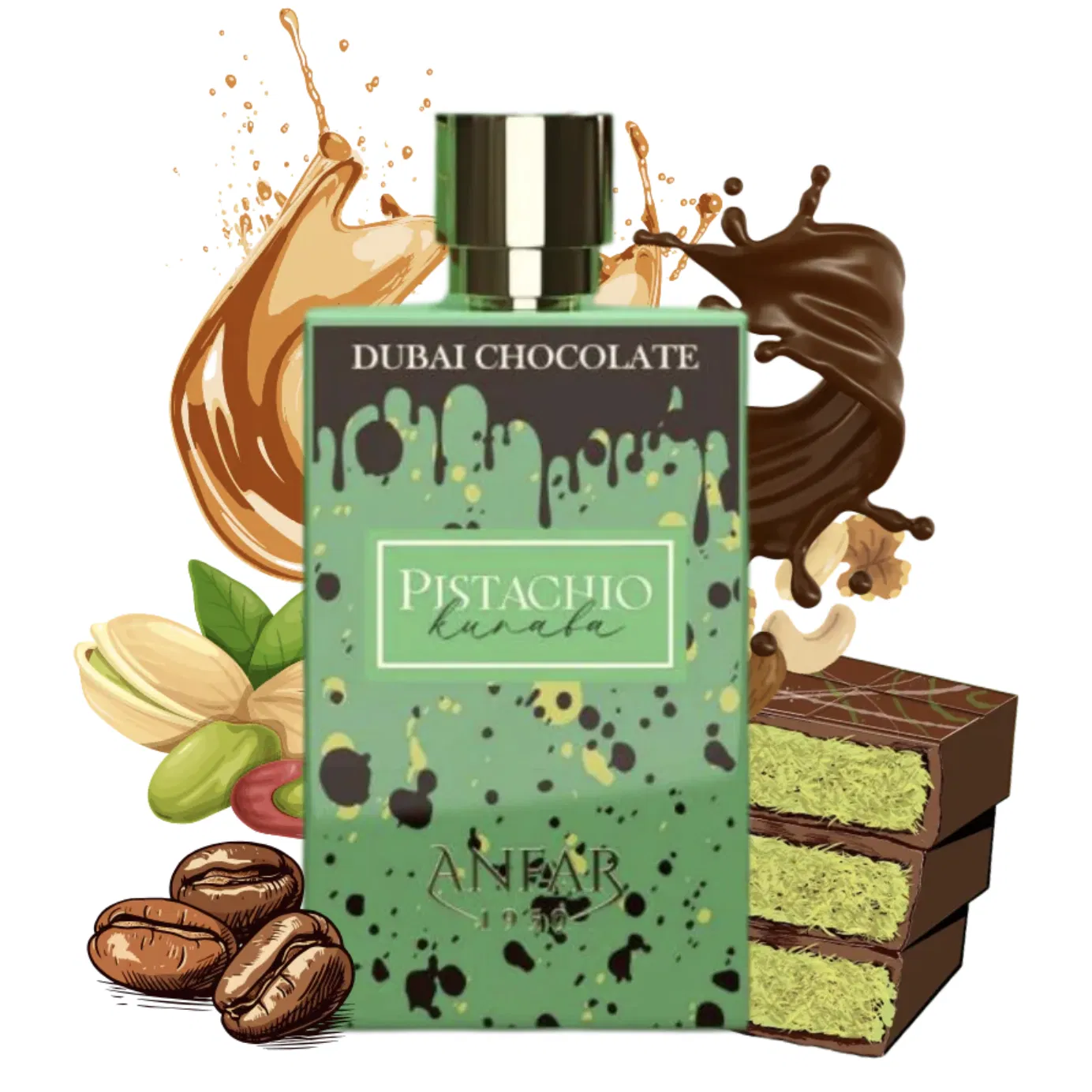 Anfar Pistachio Kunafa Ext De Perfume 80ml unisex - Perfumisimo