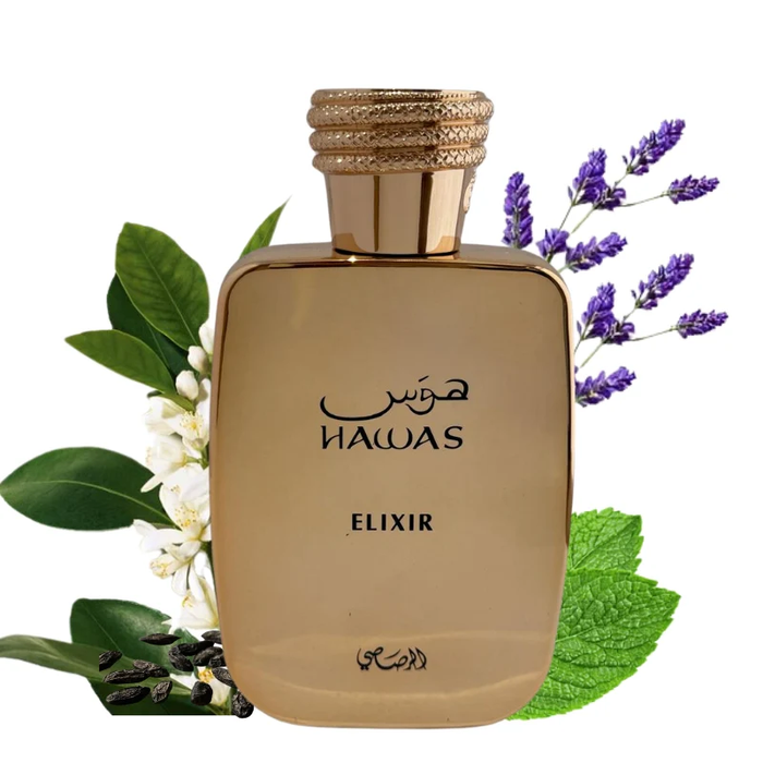 Hawws Elixir Rasasi Hawas Elixir edp 100ml Hombre (Inspirado en Le Male Elixir de J