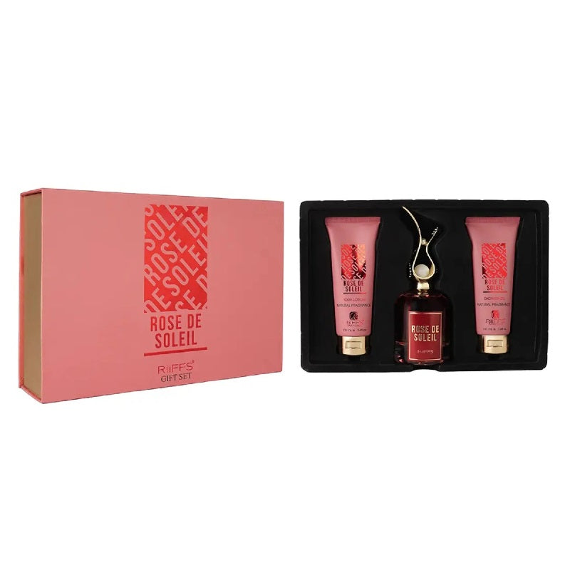 Riiffs Estuche Rose De Soleil edp 100ml +S/G 100ml +B/L 100ml Mujer