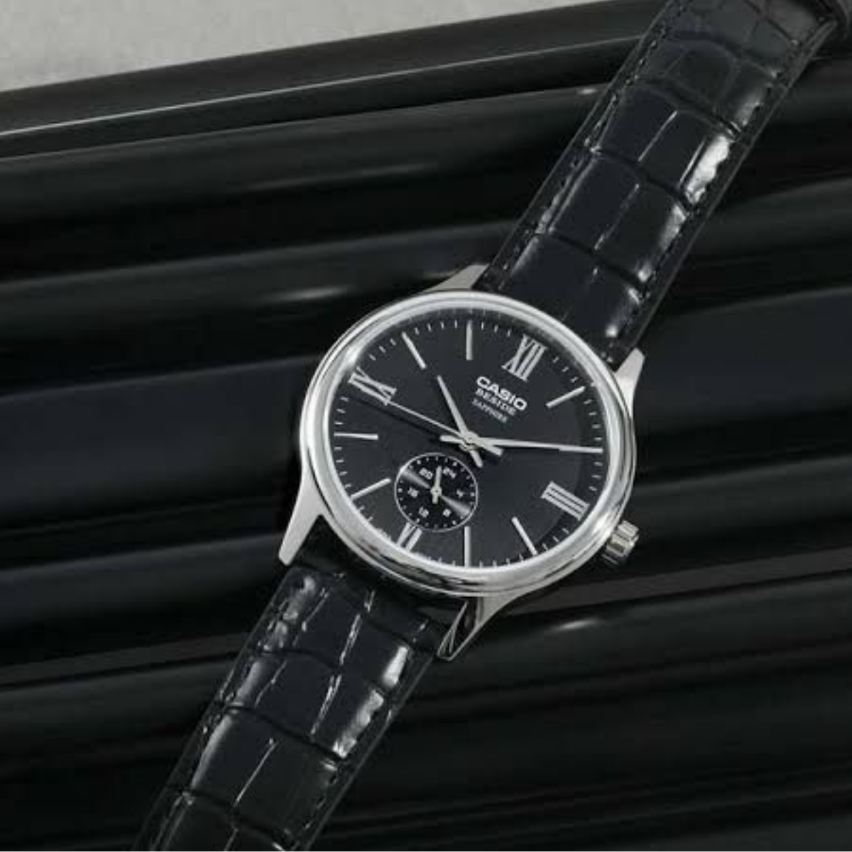 Reloj Casio Beside BMS-100L-1A Hombre – Análogo Cristal Zafiro