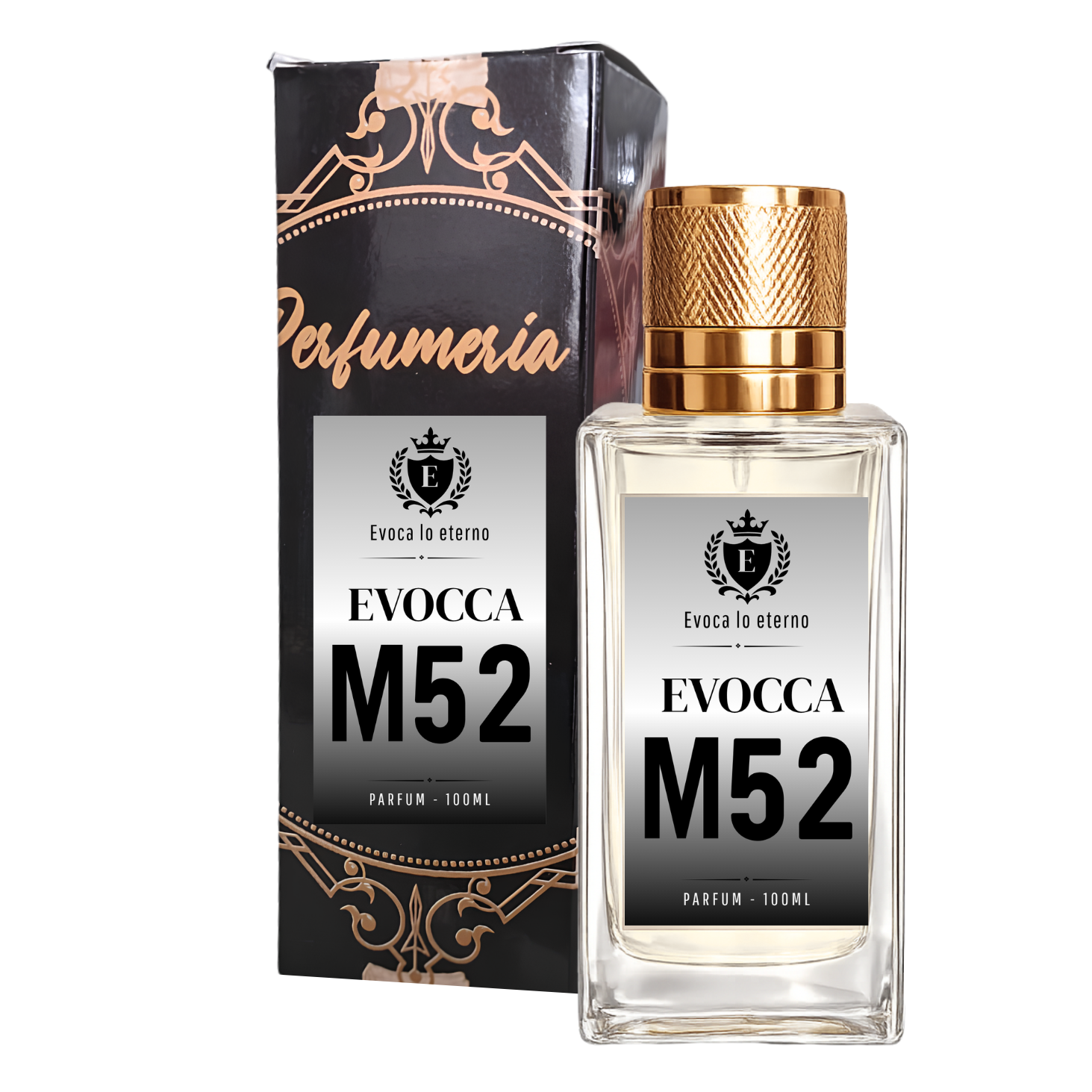 Evocca M52 Parfum 100ml Hombre (Ralph Lauren Polo Black)