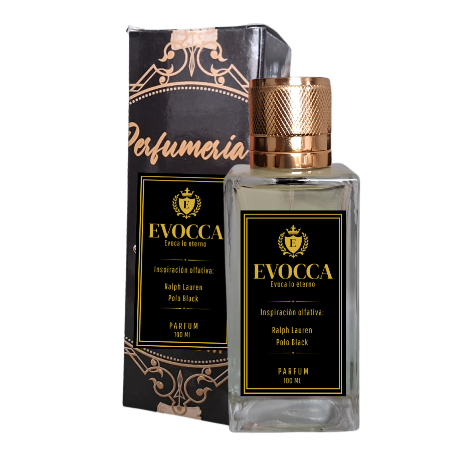 Evocca Polo Negro Parfum 100ml Hombre (M52 Ralph Lauren Pòlo Black)