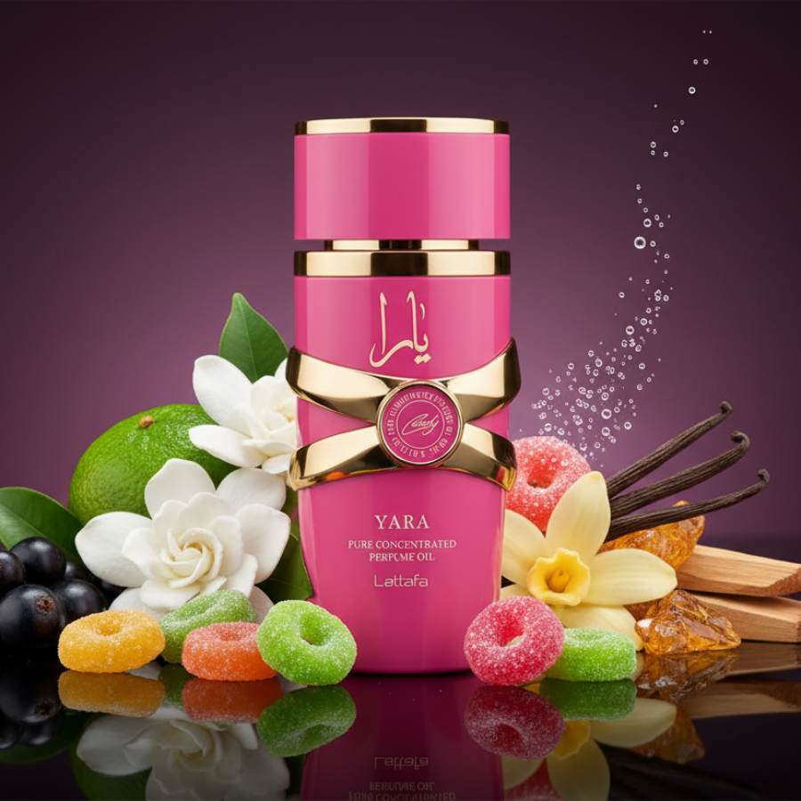 Yara Candy Lattafa Pure Concentrated Perfume Oil 20Ml Mujer