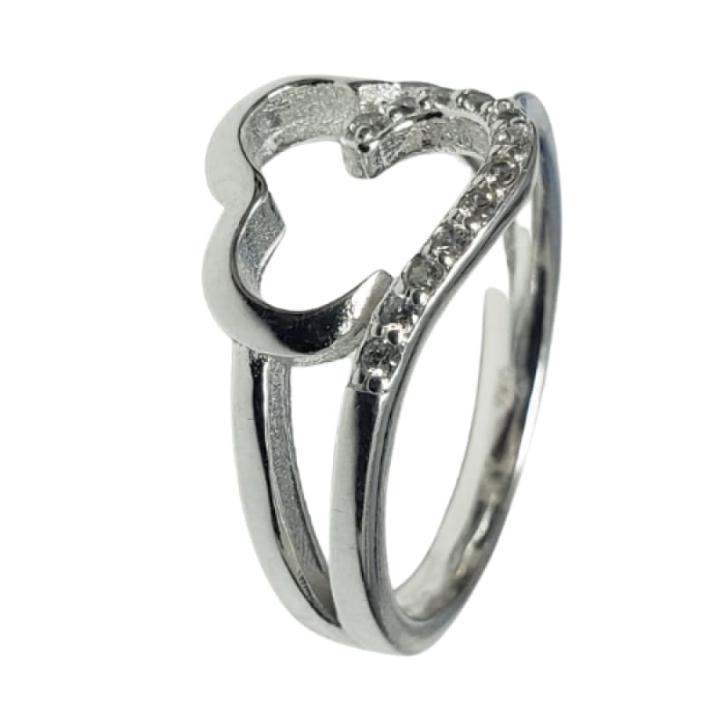 Anillo binario con piedras plata 925 - 6