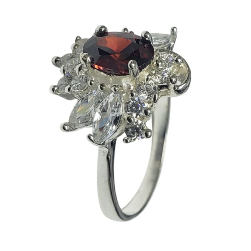 Anillo gota roja Plata 925 - Metalli - 9 - Perfumisimo