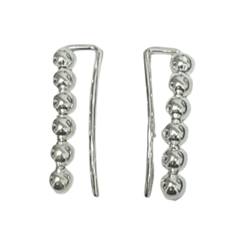Aros largos 6 bolitas idénticas plata 925 - Metalli - Default Title - Perfumisimo