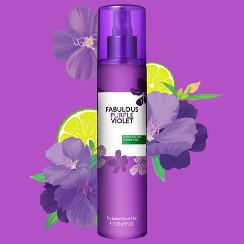 Benetton Fabulous Purple Violet  Body Mist  236ml Mujer