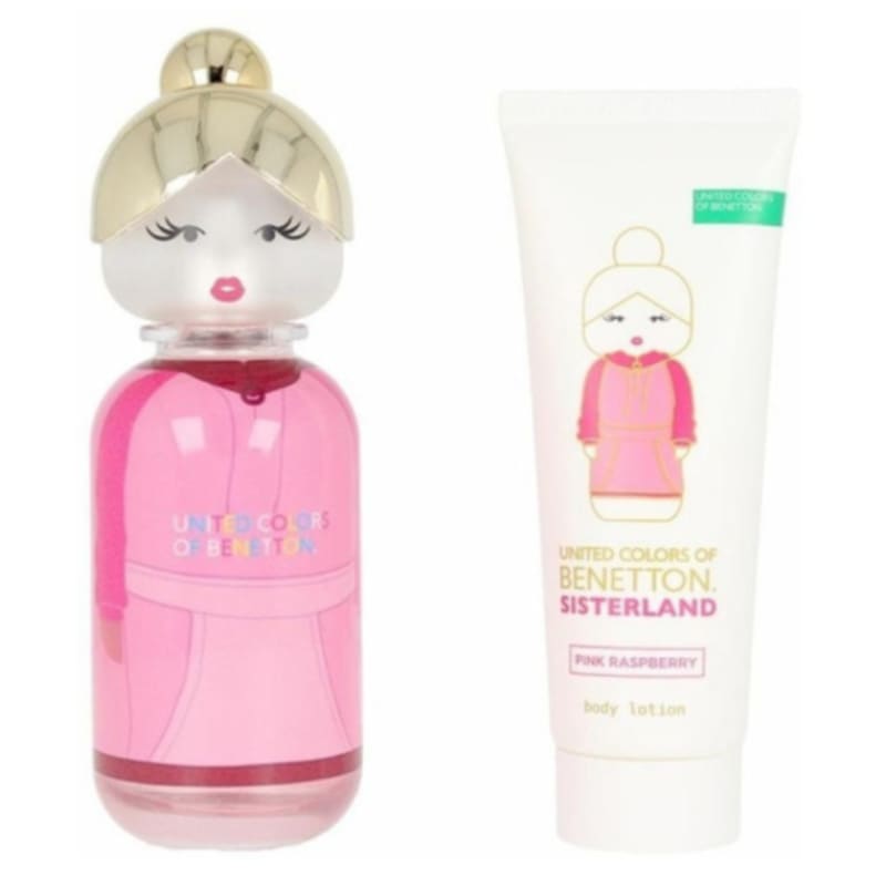 Benetton Sisterland Pink Raspberry edt Estuche 80ml + 75ml Body Lotion Mujer - Perfumisimo