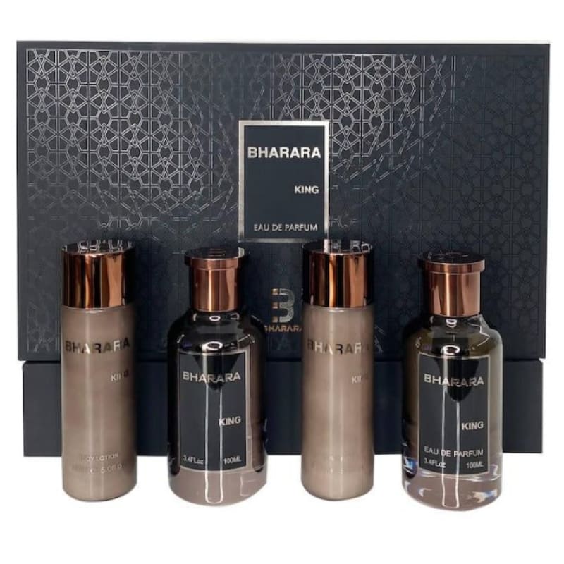Bharara Estuche King edp 100ml+150ml B/L+100ml A/S+150ml S/G Hombre - Perfumisimo