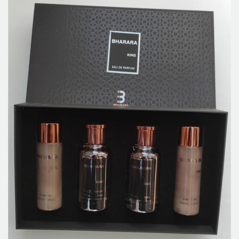 Bharara Estuche King edp 100ml+150ml B/L+100ml A/S+150ml S/G Hombre - Perfumisimo
