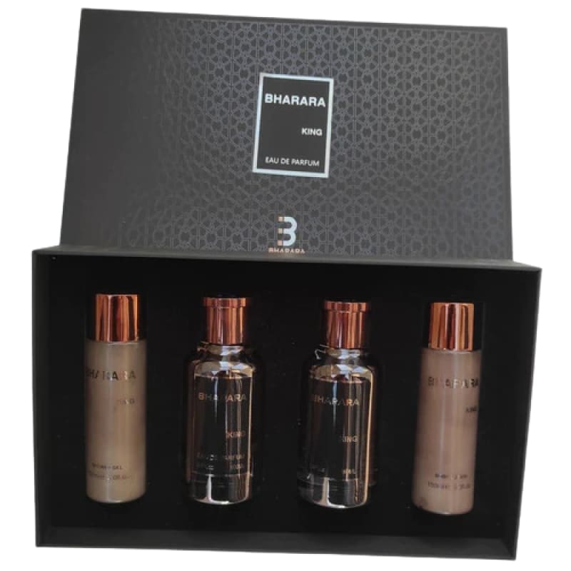 Bharara Estuche King edp 100ml+150ml B/L+100ml A/S+150ml S/G Hombre - Perfumisimo