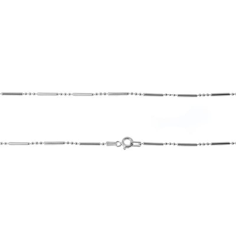 Cadena bead 3-1 italiana 45cm - Collar Plata Italiana 925