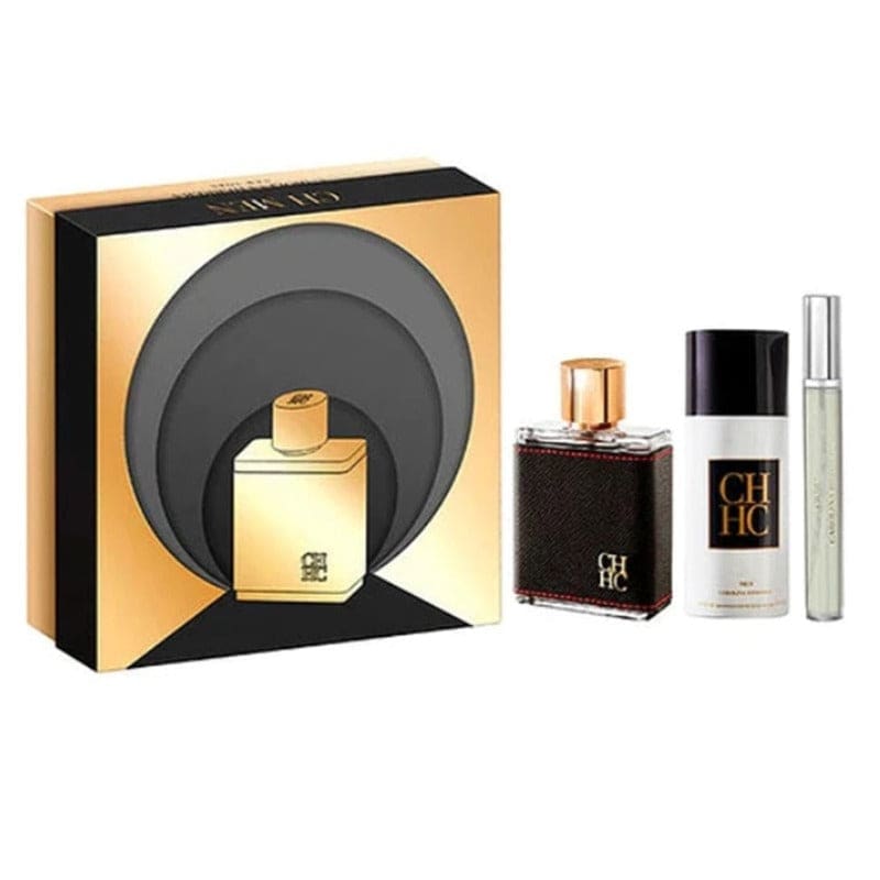 Carolina Herrera Estuche Ch Men edt 100ml+10ml Mini+150ml Deo Hombre - Perfumisimo