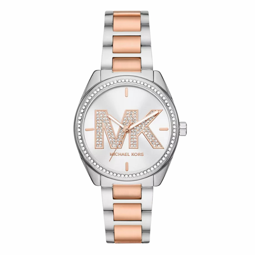 Reloj Michael Kors Mini Janelle de dos tonos, 36 mm, MK7383 - Michael Kors Relojes - Default Title - Perfumisimo