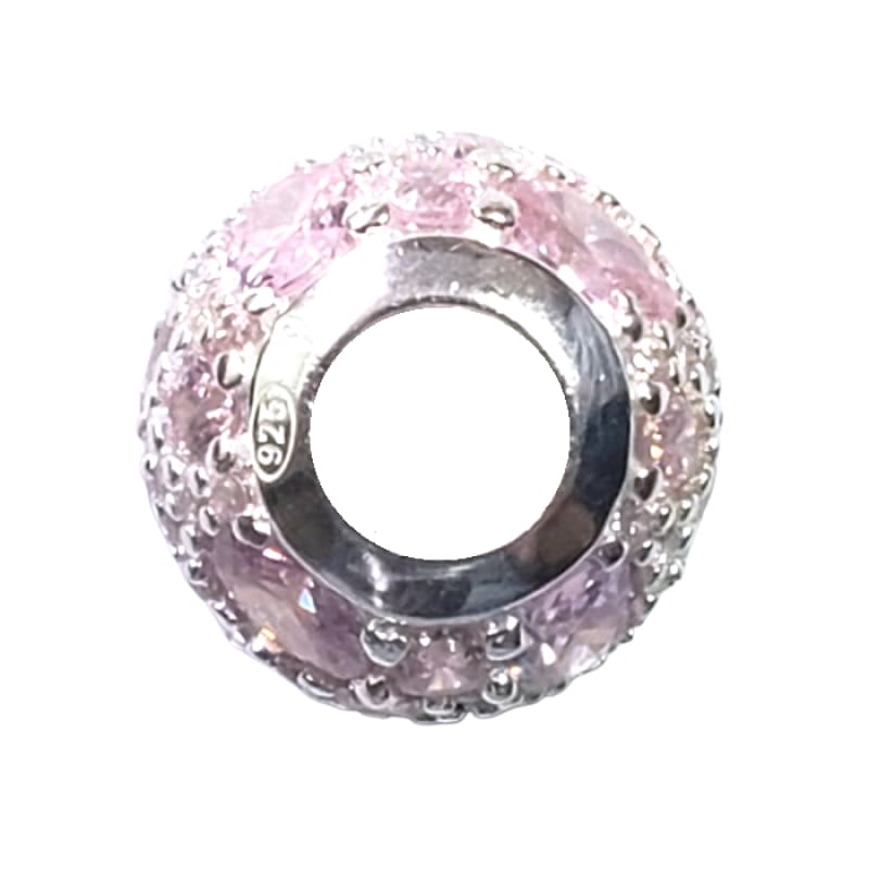 Charm piedras rosa varios tamaños Plata Italiana 925 - Metalli - Default Title - Perfumisimo