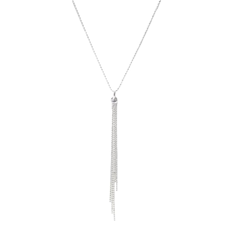 Collar 6 colgantes diamantados Plata Italiana 925 - Perfumisimo