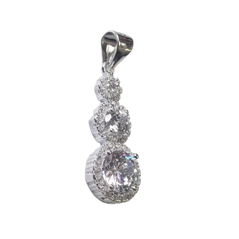 Dije 3 circulos con piedras Plata Italiana 925 - Metalli - Default Title - Perfumisimo