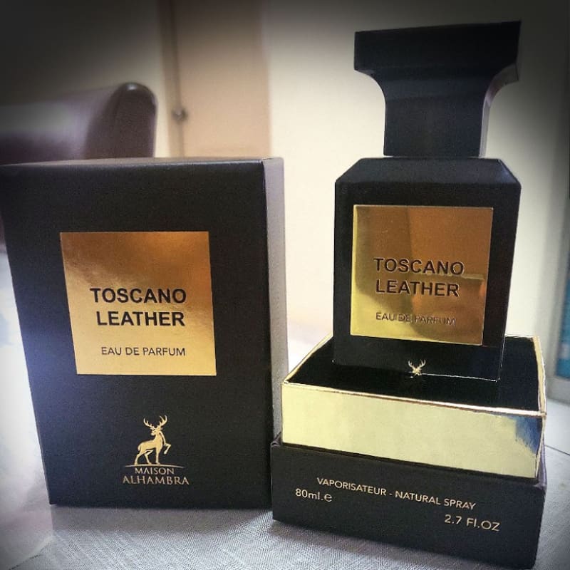 Parfum Maison Alhambra Toscano Leather 80 Ml - Mixte - Notes Vanille, Santal, Oud - Eau De Parfum - Neuf
