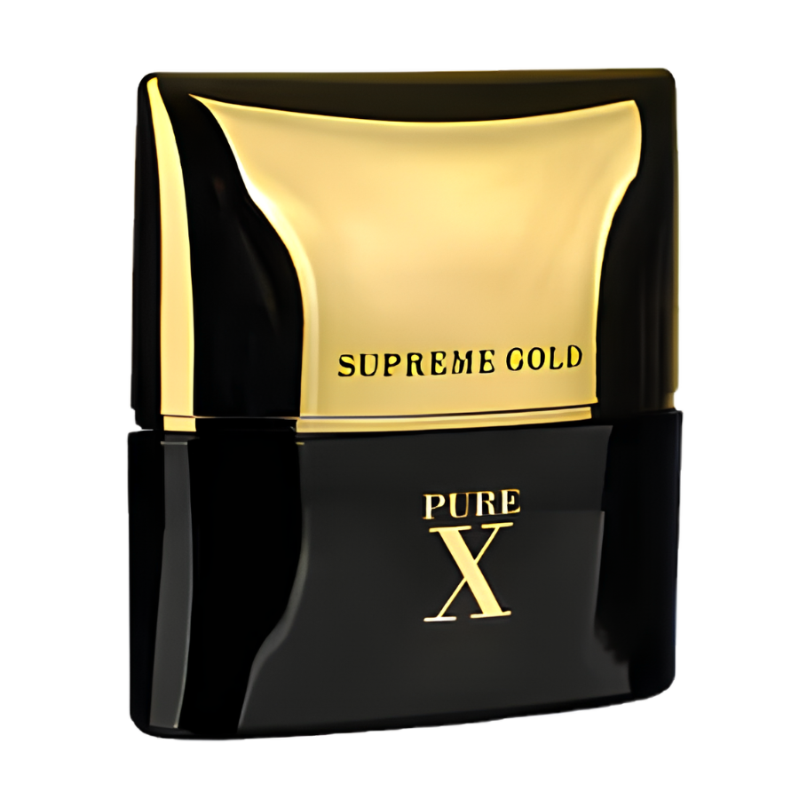 Fragrance World Pure X Supreme Gold EDP 100ml Hombre (Inspirado en Pure XS Night de Paco Rabanne)