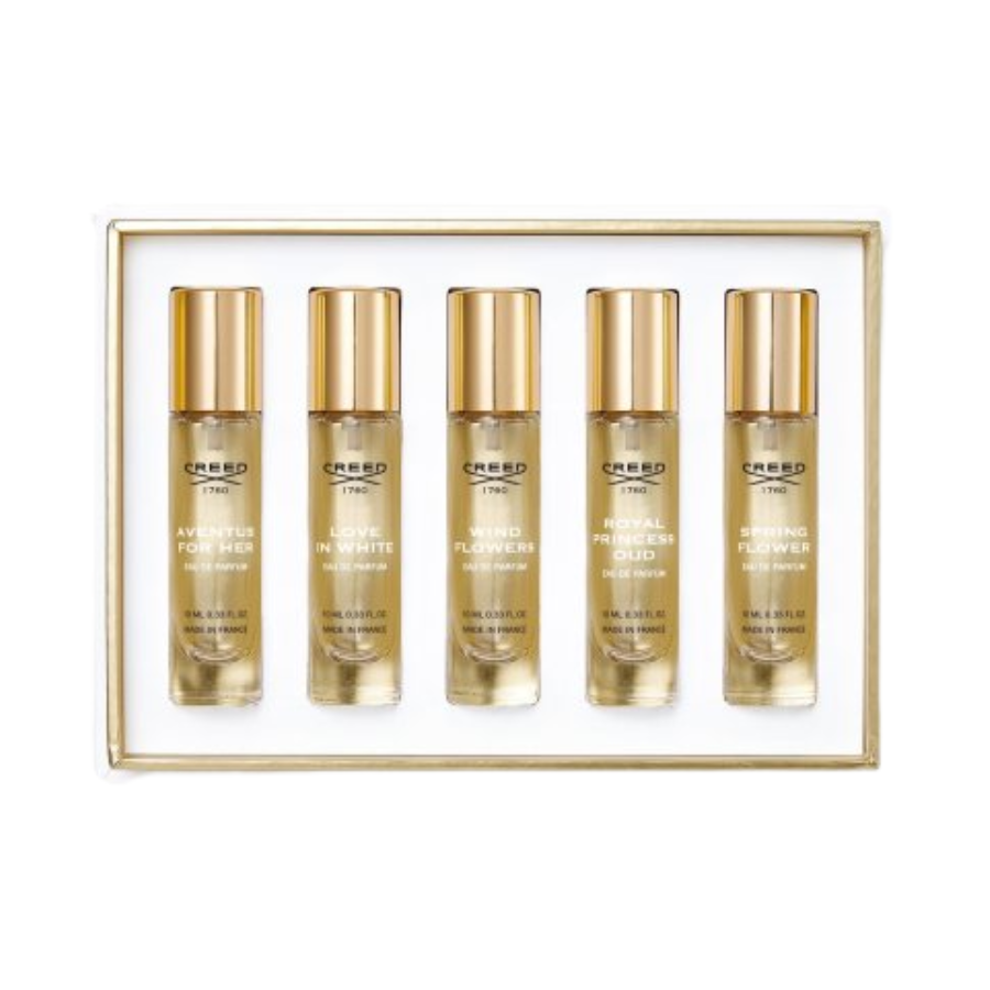 Creed Set Woman Aventus +Love In W +Wind f+Princess Oud +Spring F Edp 5x10ml Mujer