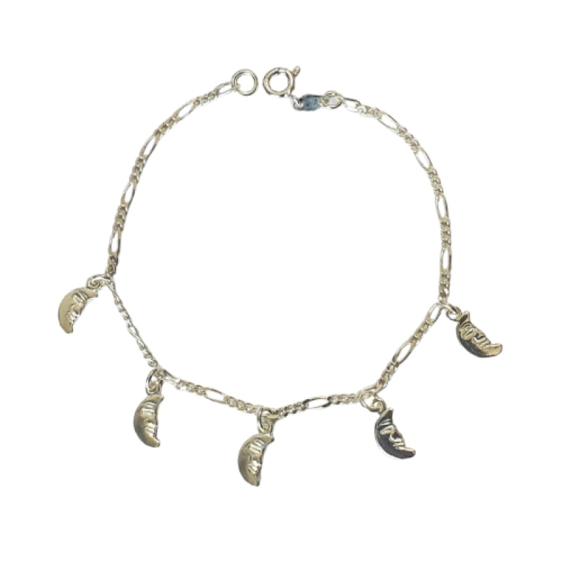 Pulsera cara luna, 19cm plata 925 - Metalli - Default Title - Perfumisimo