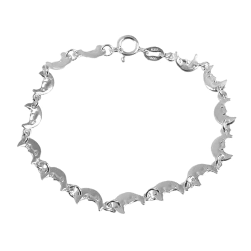 Pulsera de lunas italiana 18cm Plata Italiana 925 - Metalli - Default Title - Perfumisimo