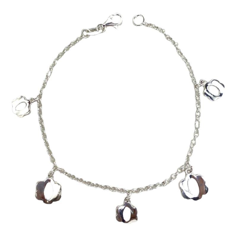 Pulsera de nube 19cm Plata Italiana 925 - Pulsera de Plata